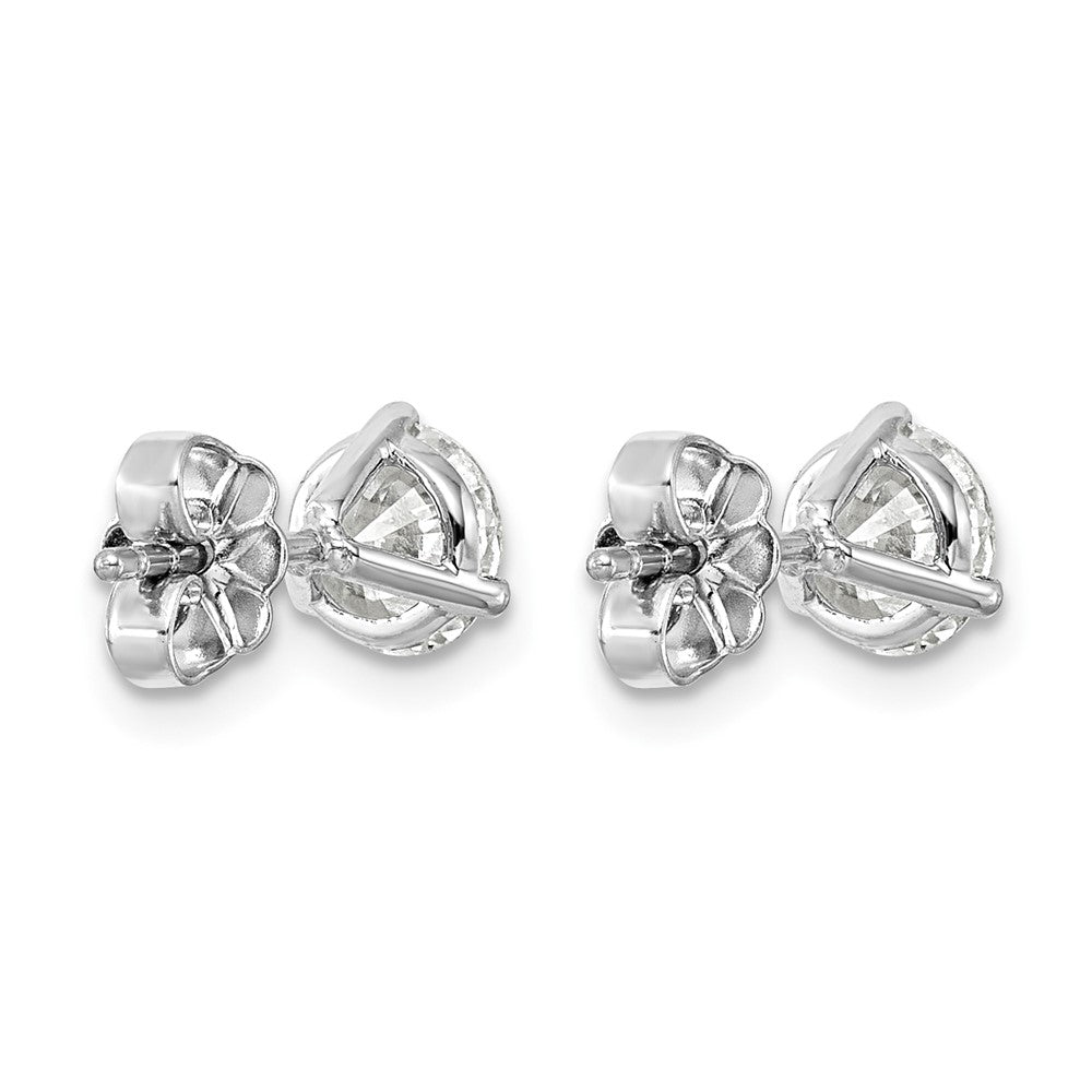 Platinum 1 1/2ct Cert Lab Grown Dia VS+ F+ Round Comp Stud Earrings
