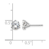 Platinum 1 1/2ct Cert Lab Grown Dia VS+ F+ Round Comp Stud Earrings