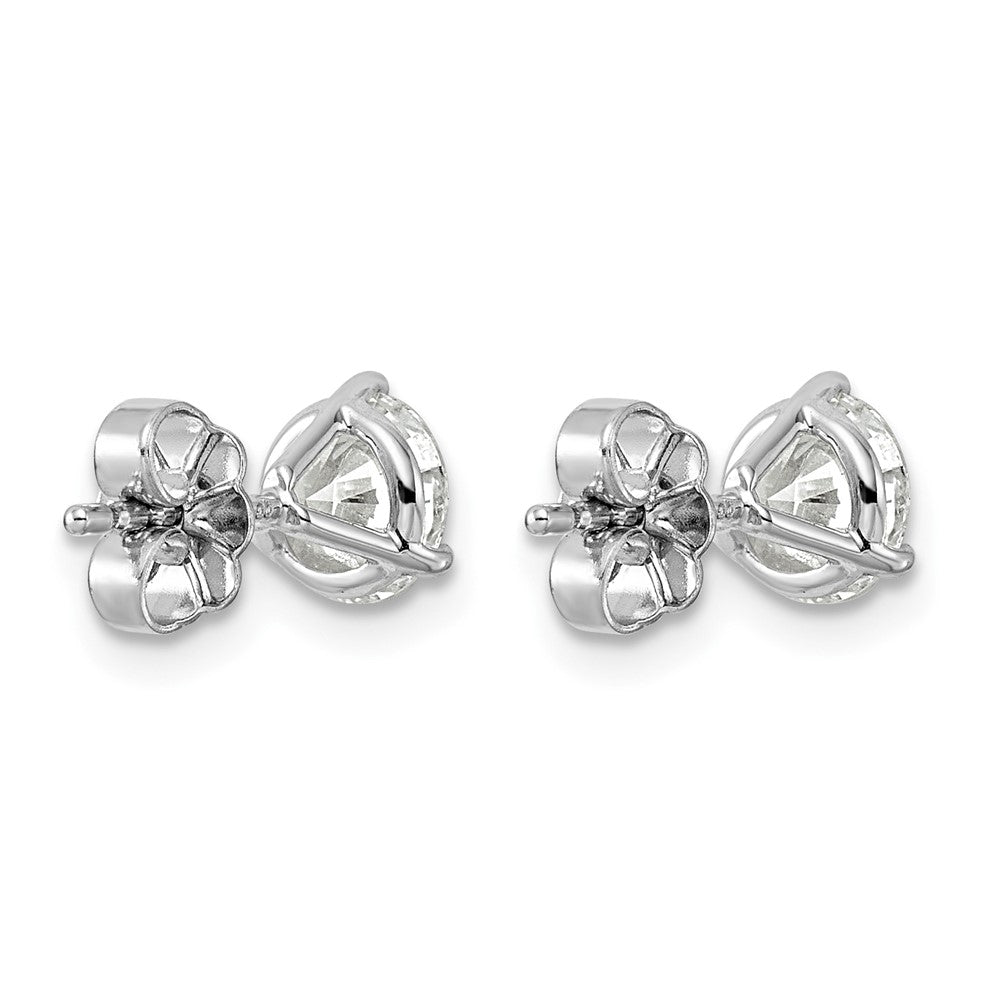 14kw 1 1/2ct Cert Lab Grown Diamond VS/SI+ G+ Round Comp Stud Earrings