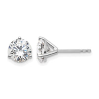 14kw 1 3/4ct Lab Grown Diamond VS/SI+ G+ Round Complete Stud Earrings