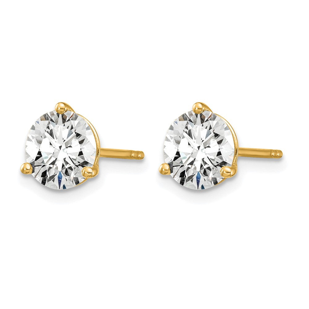 14ky 1 3/4ct Lab Grown Diamond VS/SI+ G+ Round Complete Stud Earrings