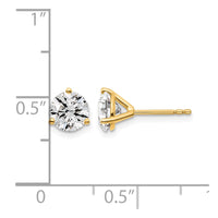 14ky 1 3/4ct Lab Grown Diamond VS/SI+ G+ Round Complete Stud Earrings