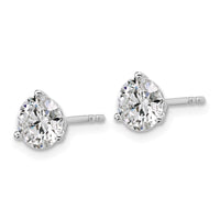 18kw 2ct Lab Grown Diamond VS+ F+ Round Complete Stud Earrings