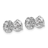 18kw 2ct Cert Lab Grown Diamond VS+ F+ Round Complete Stud Earrings