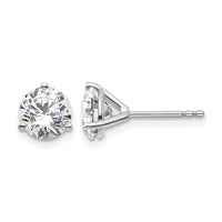 18kw 2ct Cert Lab Grown Diamond VS+ F+ Round Complete Stud Earrings