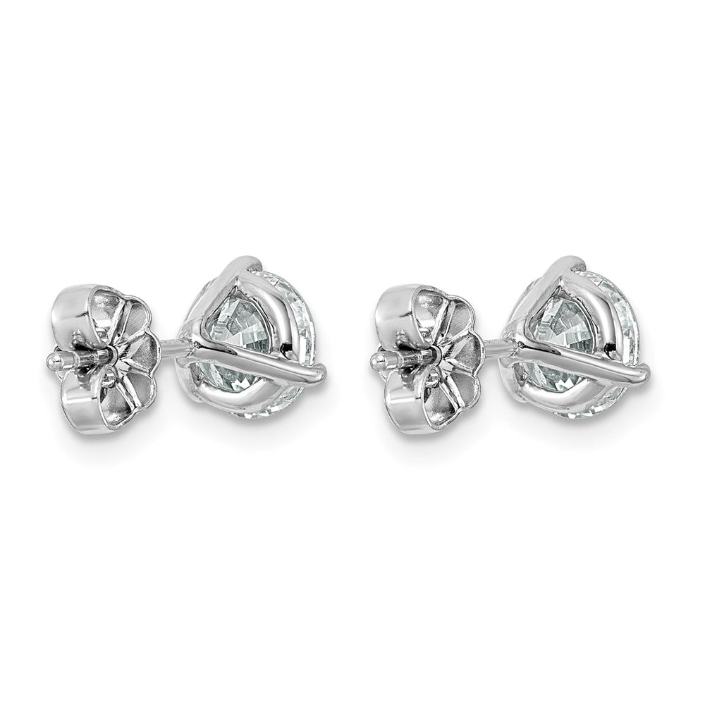 Platinum 2ct Cert Lab Grown Diamond VS+ F+ Round Comp Stud Earrings