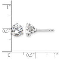 Platinum 2ct Cert Lab Grown Diamond VS+ F+ Round Comp Stud Earrings