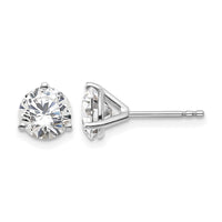 Platinum 2ct Cert Lab Grown Diamond VS+ F+ Round Comp Stud Earrings