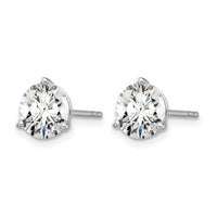 14kw 2ct Cert Lab Grown Diamond VS+ F+ Round Complete Stud Earrings