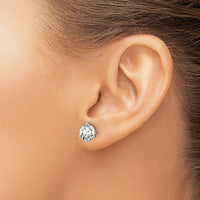 14kw 2 1/2ct Cert Lab Grown Diamond VS+ F+ Round Comp Stud Earrings