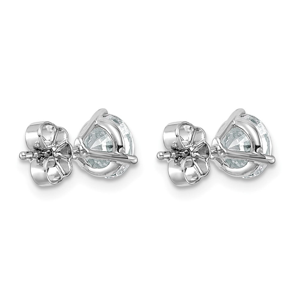 14kw 2ct Lab Grown Diamond VS/SI+ G+ Round Complete Stud Earrings