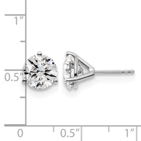 Platinum 4ct Cert Lab Grown Diamond VS+ F+ Round Comp Stud Earrings