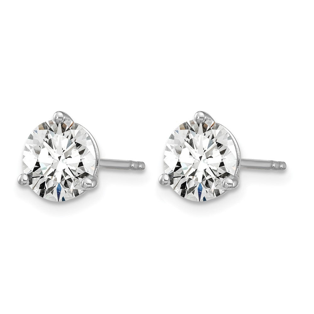 14kw 4ct Lab Grown Diamond VS+ F+ Round Complete Stud Earrings