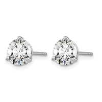 14kw 4ct Lab Grown Diamond VS+ F+ Round Complete Stud Earrings