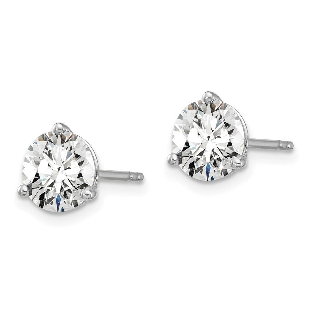 Platinum 5ct Cert Lab Grown Diamond VS+ F+ Round Comp Stud Earrings