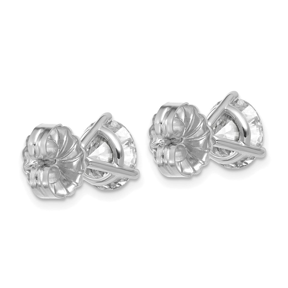 Platinum 5ct Lab Grown Diamond VS+ F+ Round Comp Stud Earrings