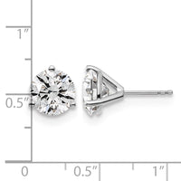 Platinum 5ct Cert Lab Grown Diamond VS+ F+ Round Comp Stud Earrings