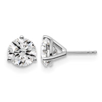 Platinum 5ct Cert Lab Grown Diamond VS+ F+ Round Comp Stud Earrings