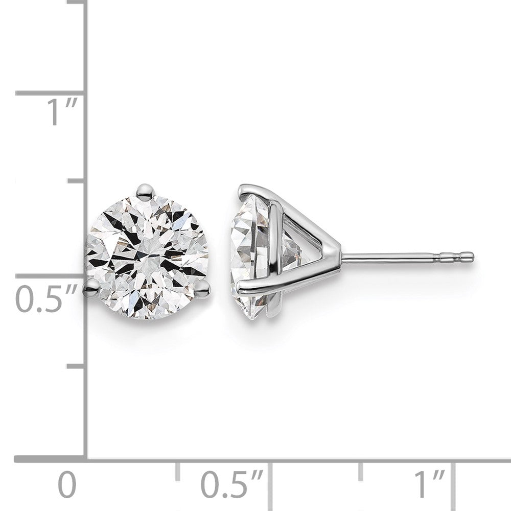 14kw 5ct Cert Lab Grown Diamond VS/SI+ G+ Round Complete Stud Earrings