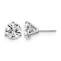 14kw 5ct Cert Lab Grown Diamond VS/SI+ G+ Round Complete Stud Earrings