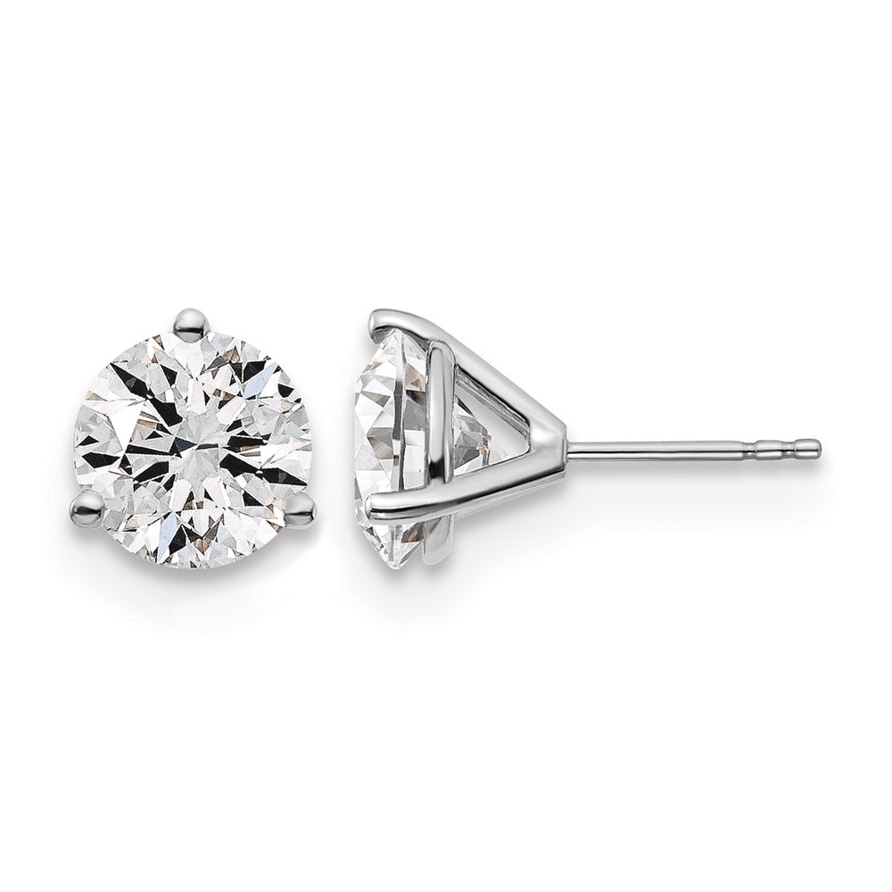 14kw 5ct Lab Grown Diamond VS+ F+ Round Complete Stud Earrings