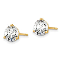 18ky 6ct Lab Grown Diamond VS+ F+ Round Complete Stud Earrings