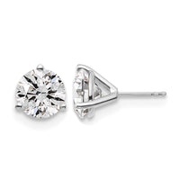 14kw 6ct Lab Grown Diamond VS+ F+ Round Complete Stud Earrings