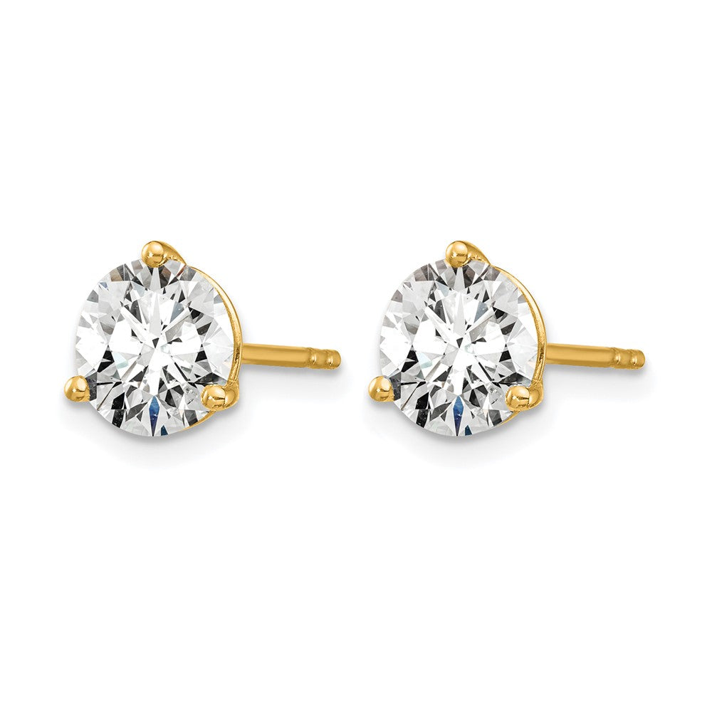 14ky 6ct Lab Grown Diamond VS/SI+ G+ Round Complete Stud Earrings