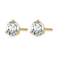 14ky 6ct Lab Grown Diamond VS/SI+ G+ Round Complete Stud Earrings