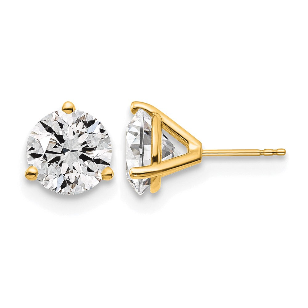 14ky 6ct Lab Grown Diamond VS/SI+ G+ Round Complete Stud Earrings