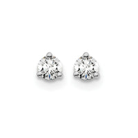 14kw 1/5ct Lab Grown Dia VS+ F+ Round Comp Screwback Stud Earrings