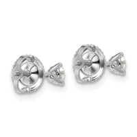 Platinum 1/4ct Lab Grown Dia VS+ F+ Round Comp Screwback Stud Earrings