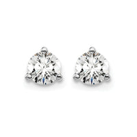 14kw 1/2ct Lab Grown Diamond VS+ F+ Round Comp Screwback Earrings