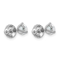 Platinum 1ct Cert Lab Grown Dia VS+ F+ Round Comp Screwback Earrings