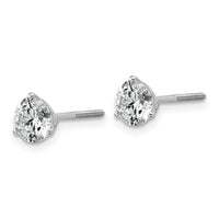 Platinum 1 1/2ct Lab Grown Dia VS+ F+ Round Comp Screwback Earrings