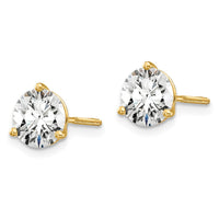 18k 4ct Lab Grown Diamond VS+ F+ Round Complete Screwback Earrings