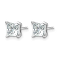 14kw 2ct Lab Grown Dia VS/SI+ G+ Princess Comp 4 Prong Stud Earrings