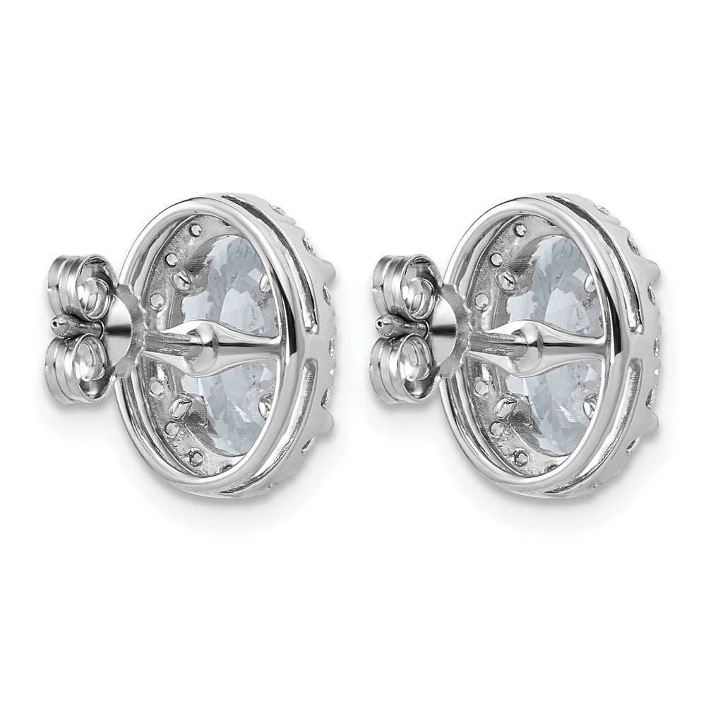 14kw 3 1/2ct Lab Grown Diamond VS+ F+ Complete Oval Halo Earrings