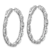 14kw 5 1/4ct Lab Grown Dia VS/SI+ G+ Oval&Round Comp In/Out Hoops