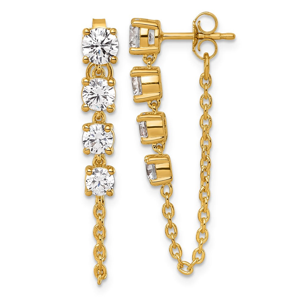 14ky Certified Lab Grown VS/SI+ G+ Complete Diamond Earrings