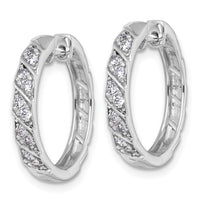 14kw 1/3ct Lab Grown Diamond VS+ F+ Complete Fashion Hoop Earrings