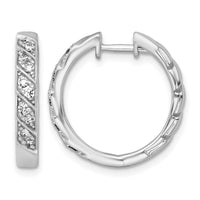 14kw 1/3ct Lab Grown Diamond VS+ F+ Complete Fashion Hoop Earrings