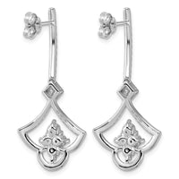 14kw Lab Grown Diamond VS+ F+ Post Dangle Earrings