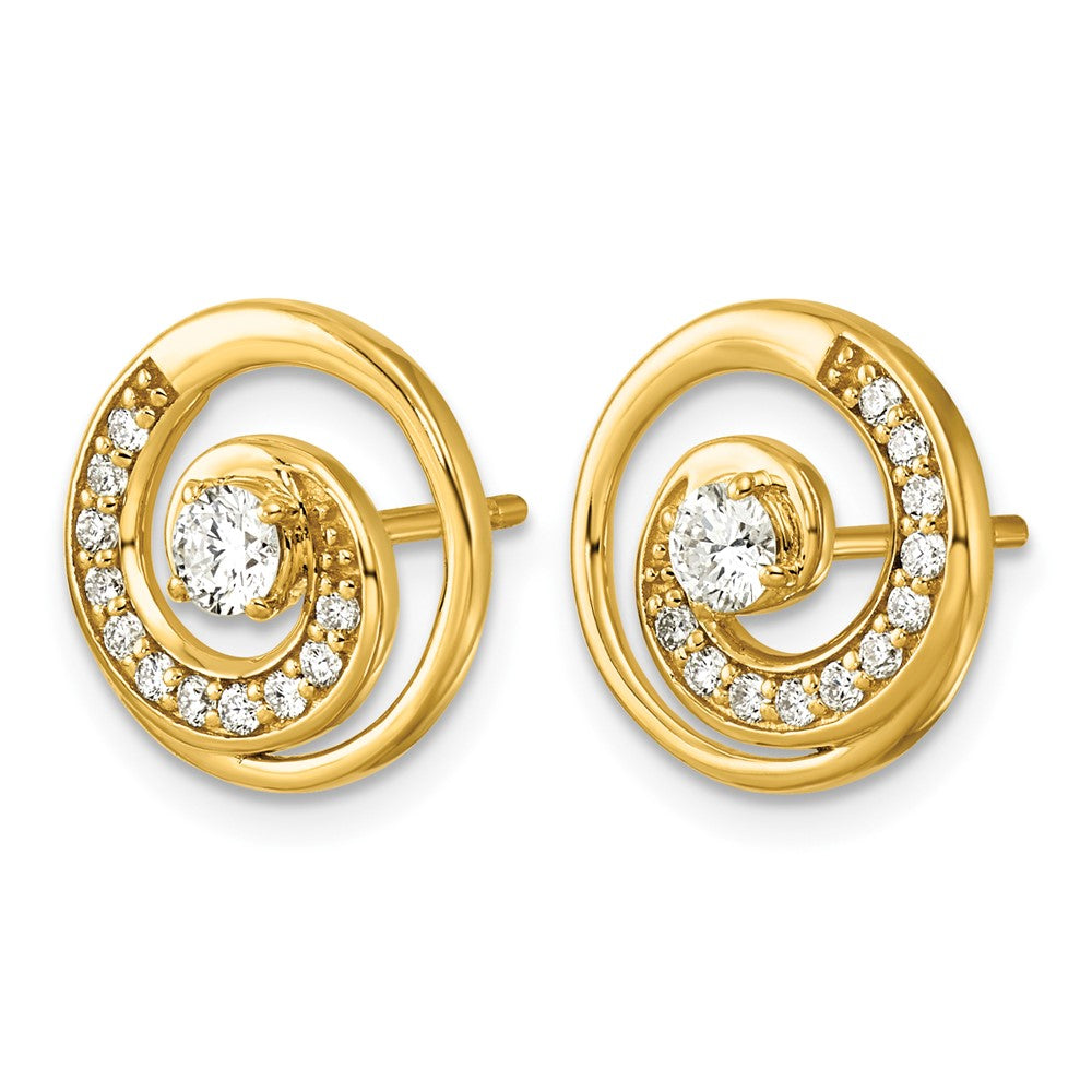 14k Lab Grown Diamond VS+ F+ Post Earrings