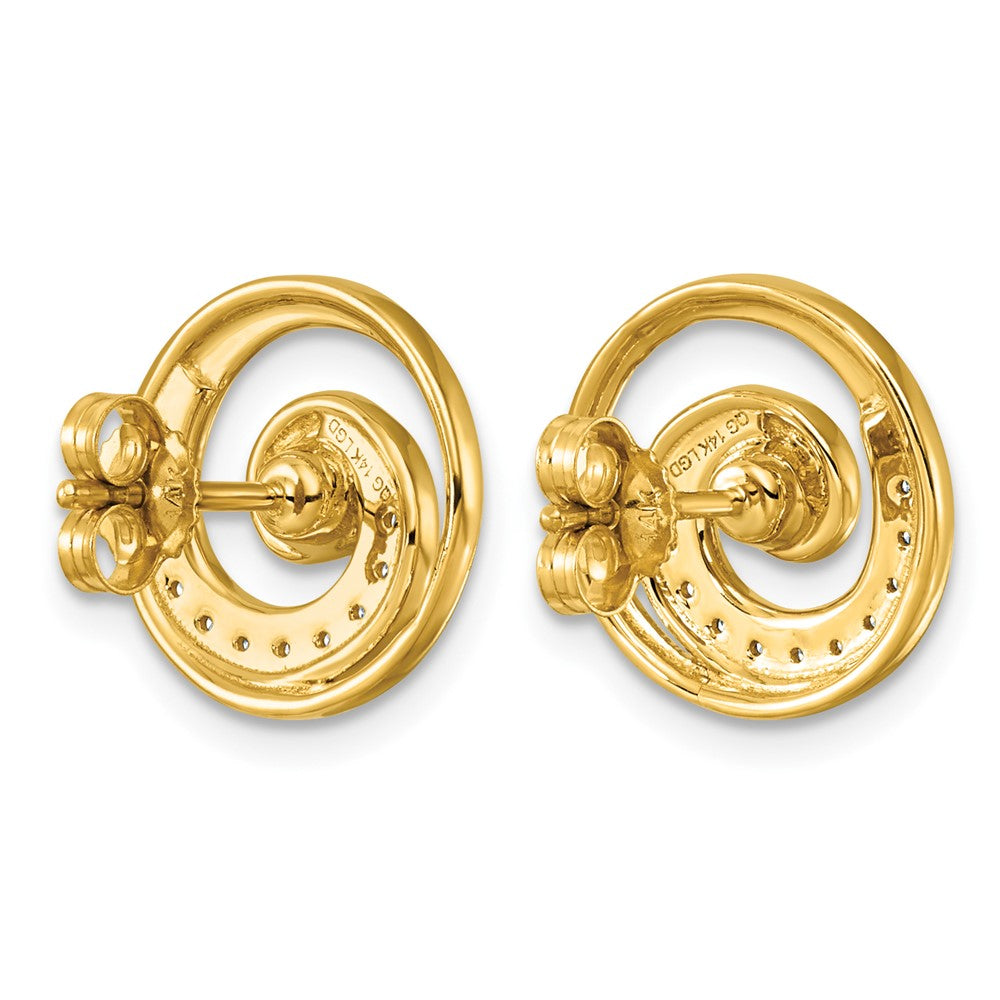 14k Lab Grown Diamond VS+ F+ Post Earrings