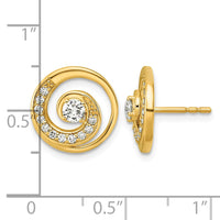 14k Lab Grown Diamond VS+ F+ Post Earrings