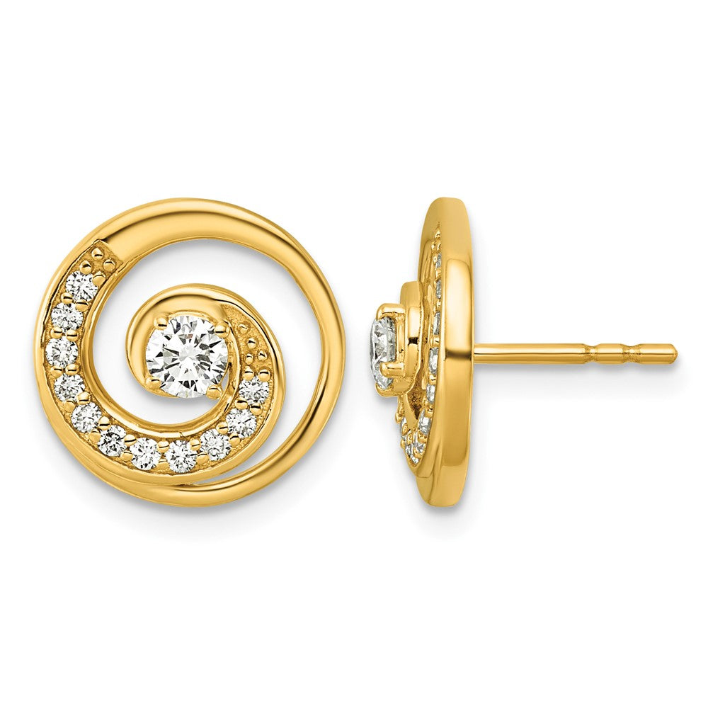 14k Lab Grown Diamond VS+ F+ Post Earrings