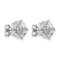 14kw 5ct Cert Lab Grown VS+ F+ Round 8X Diamond Earrings