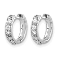14kw 1/3ct Lab Grown Diamond VS/SI+ G+ Comp Hinged Hoop Earrings