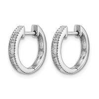 14kw 1/5ct Lab Grown Diamond VS/SI+ G+ Comp Hinged Hoop Earrings